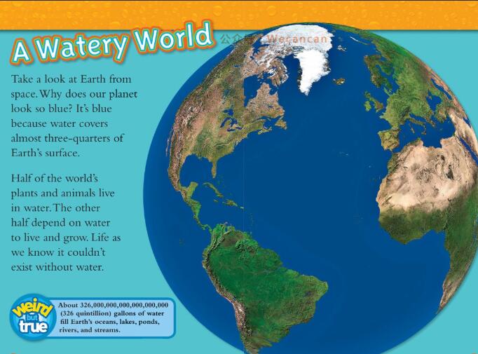 《Water》国家地理第三级科普绘本pdf资源免费下载