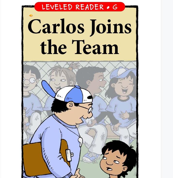 《Carlos Joins the Team》RAZ分级绘本pdf资源免费下载