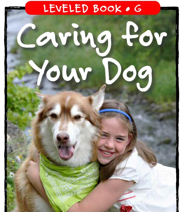 《Caring for Your Dog》RAZ分级绘本paf资源免费下载