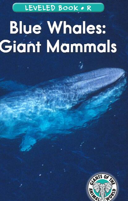 《Blue Whales: Giant Mammals》RAZ分级绘本pdf资源免费下载