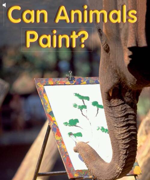 《Can Animals Paint》儿童英语分级读物pdf资源免费下载