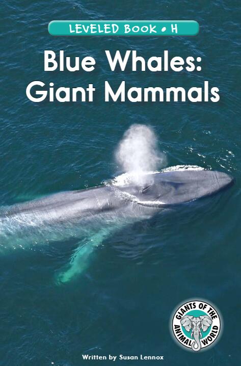 《Blue Whales:Giant Mammals》RAZ分级绘本paf资源免费下载