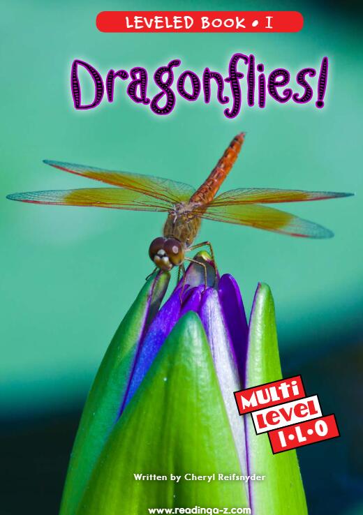 《Dragonflies》RAZ分级英语绘本pdf资源免费下载