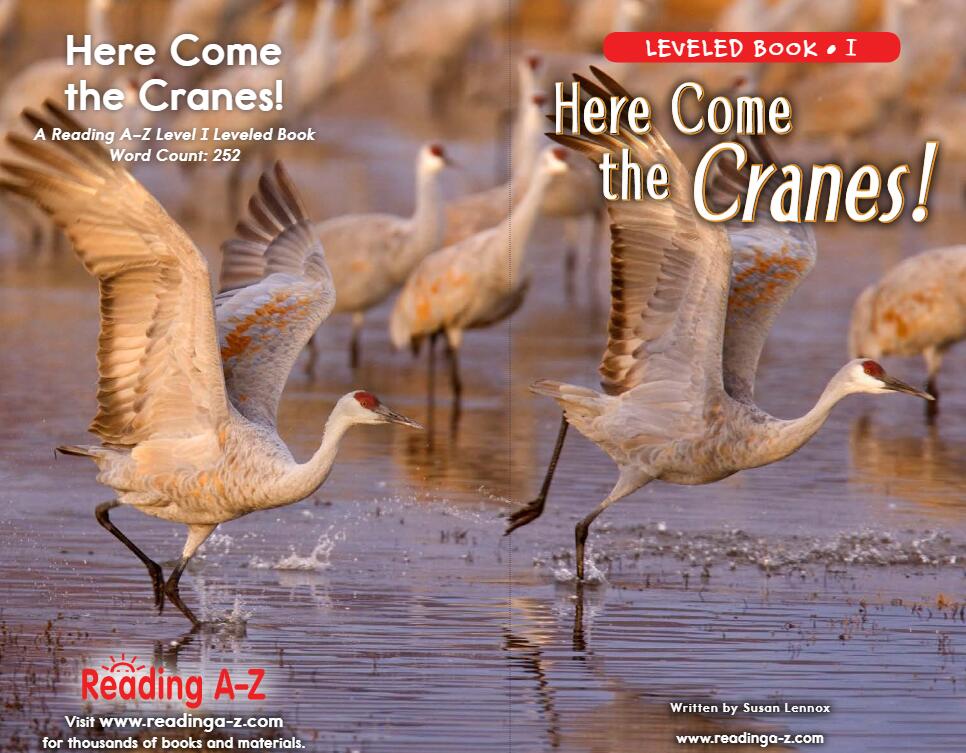 《Here Come the Cranes》RAZ分级绘本pdf资源免费下载