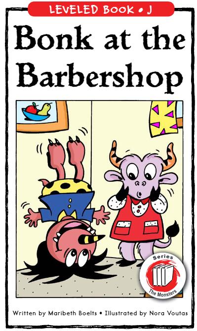 《Bonk at the Barbershop》RAZ分级绘本pdf资源免费下载