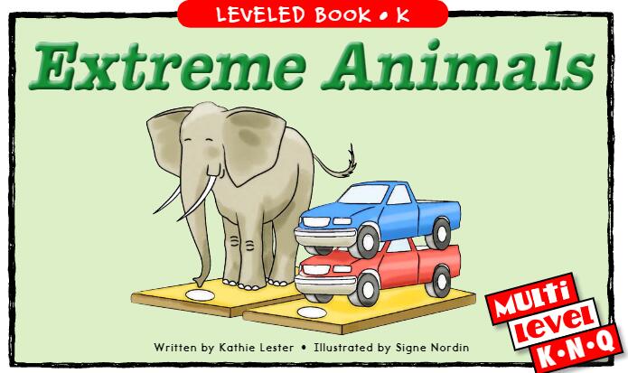 《Extreme Animals》RAZ分级绘本pdf资源免费下载