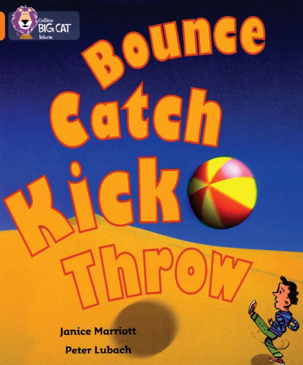 《Bounce,Catch,Kick,Throw》大猫分级绘本pdf资源免费下载