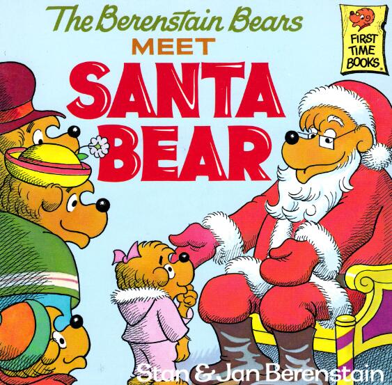 《The Berenstain Bears Meet Santa Bear》英语绘本pdf资源免费下载