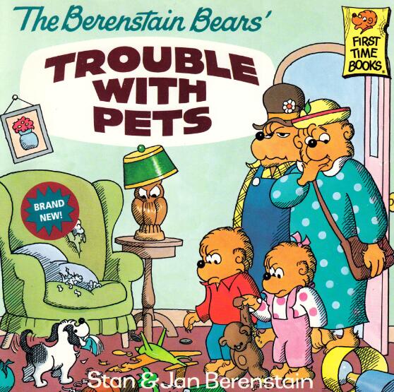 《The Berenstain Bears' Trouble with Pets》英文绘本pdf资源免费下载