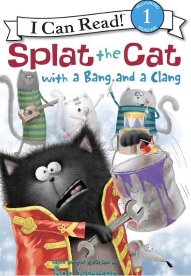 《Splat the Cat with a Bang and a Clang》绘本pdf资源免费下载