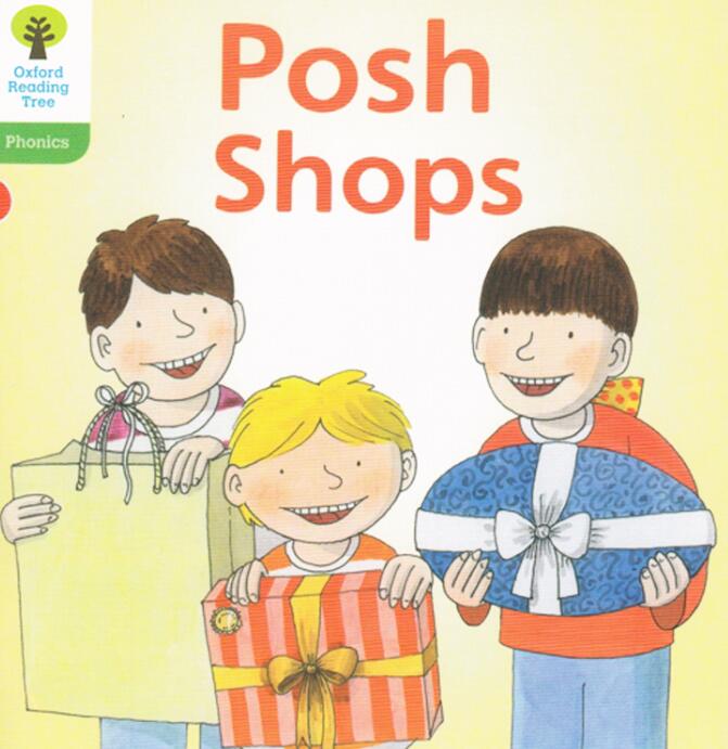 《Posh Shops》牛津树树拼读绘本pdf资源免费下载