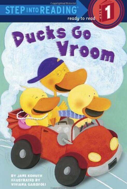 《Ducks Go Vroom》兰登英语分级绘本pdf资源免费下载