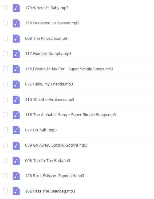 sss英文启蒙儿歌185个音频资源免费下载