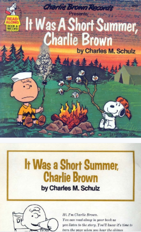 It Was A Short Summer, Charlie Brown英文绘本电子档+音频资源免费下载