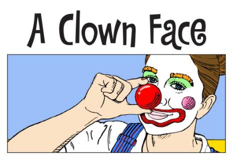 《A Clown Face》英语绘本翻译及pdf资源下载