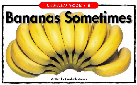 Bananas Sometimes绘本PDF+音频百度网盘免费下载