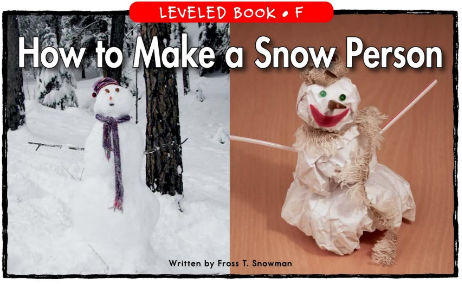 How to Make a Snow Person绘本PDF+音频资源免费下载