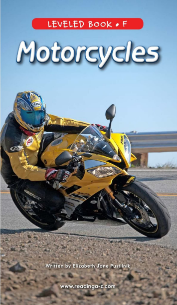 Motorcycles绘本PDF+音频百度云免费下载