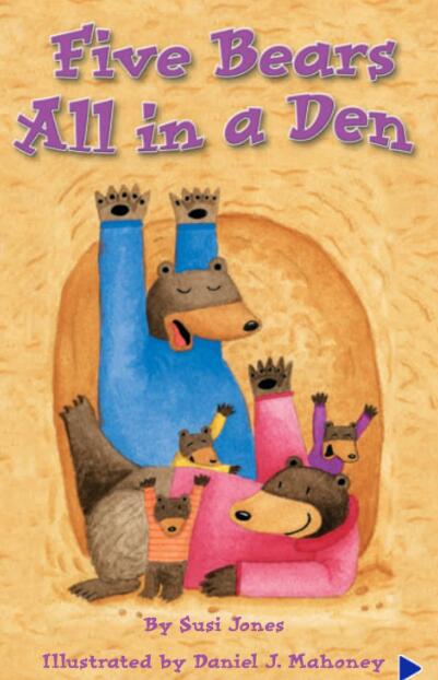 《Five Bears All in a Den》英语绘本翻译及pdf下载