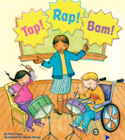 《Tap! Rap! Bam!》英文绘本翻译及pdf资源下载