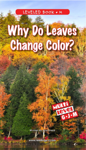 Why Do Leaves Change Color绘本PDF+音频百度网盘免费下载