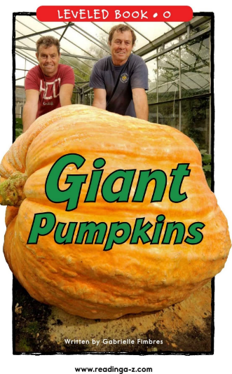 Giant Pumpkins绘本PDF+音频百度网盘免费下载