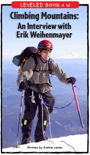 Climbing Mountains An Interview with Erik Weihenmayer绘本PDF+音频百度网盘免费下载