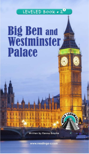 raz Z1级阅读Big Ben and Westminster Palace绘本PDF+音频资源免费下载