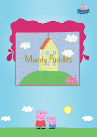 小猪佩奇英文版第一集Muddy Puddles视频+音频+绘本PDF资源免费下载