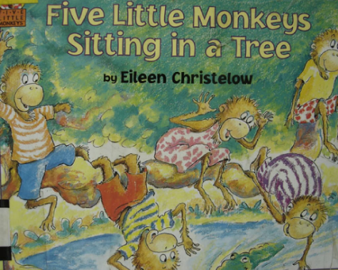 廖彩杏书单14周第一本英文绘本Five Littele Monkeys Sitting in a Tree资源免费下载