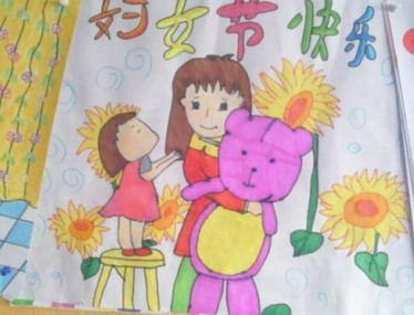 怎样画妈妈节日快乐的简笔画