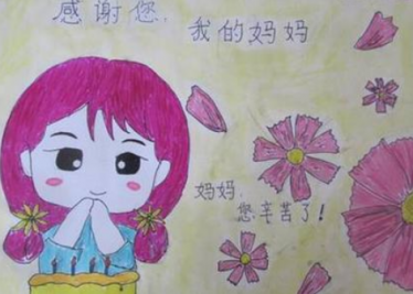 怎样画妈妈节日快乐的简笔画